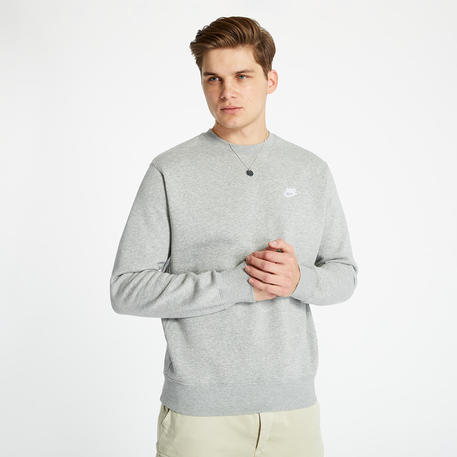 Mikiny Nike M NSW Club Crew BB Grey