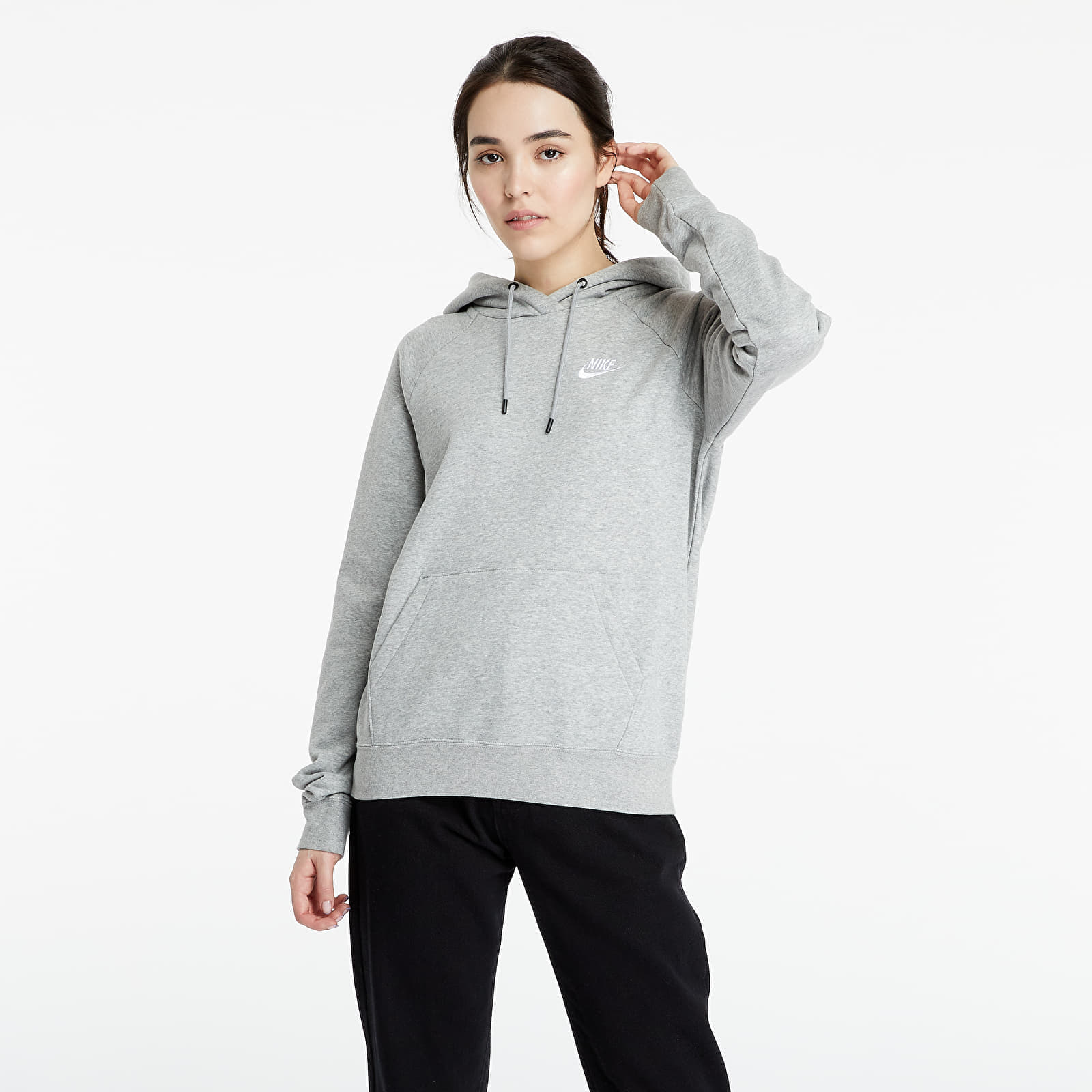 Hanorace Nike W NSW Essential Hoodie PO Fleece Grey
