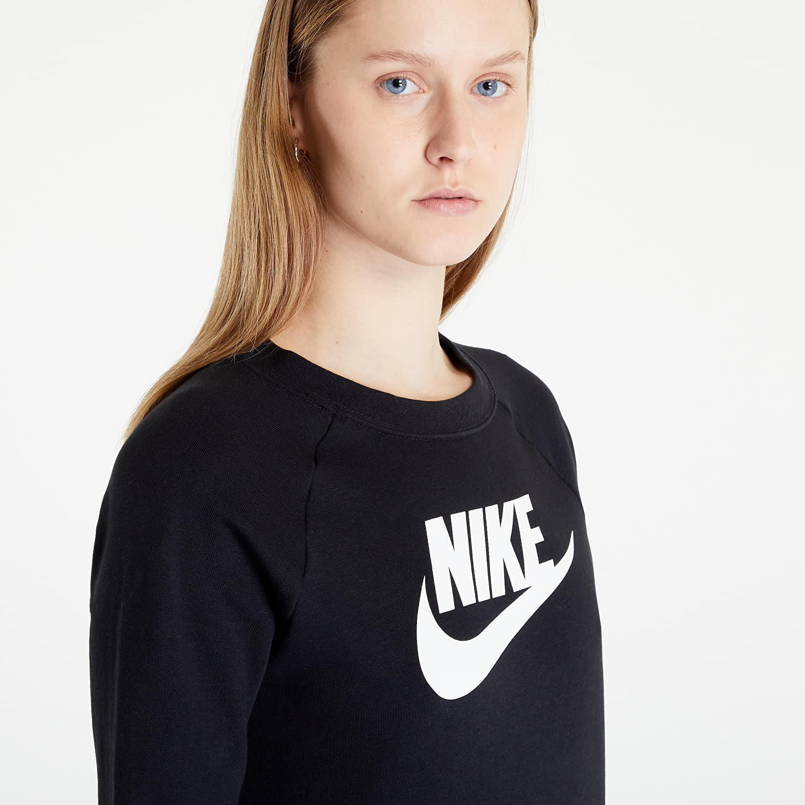 Sweatshirt Nike Sportswear Essential Hybrid Crewneck Black/ White XS