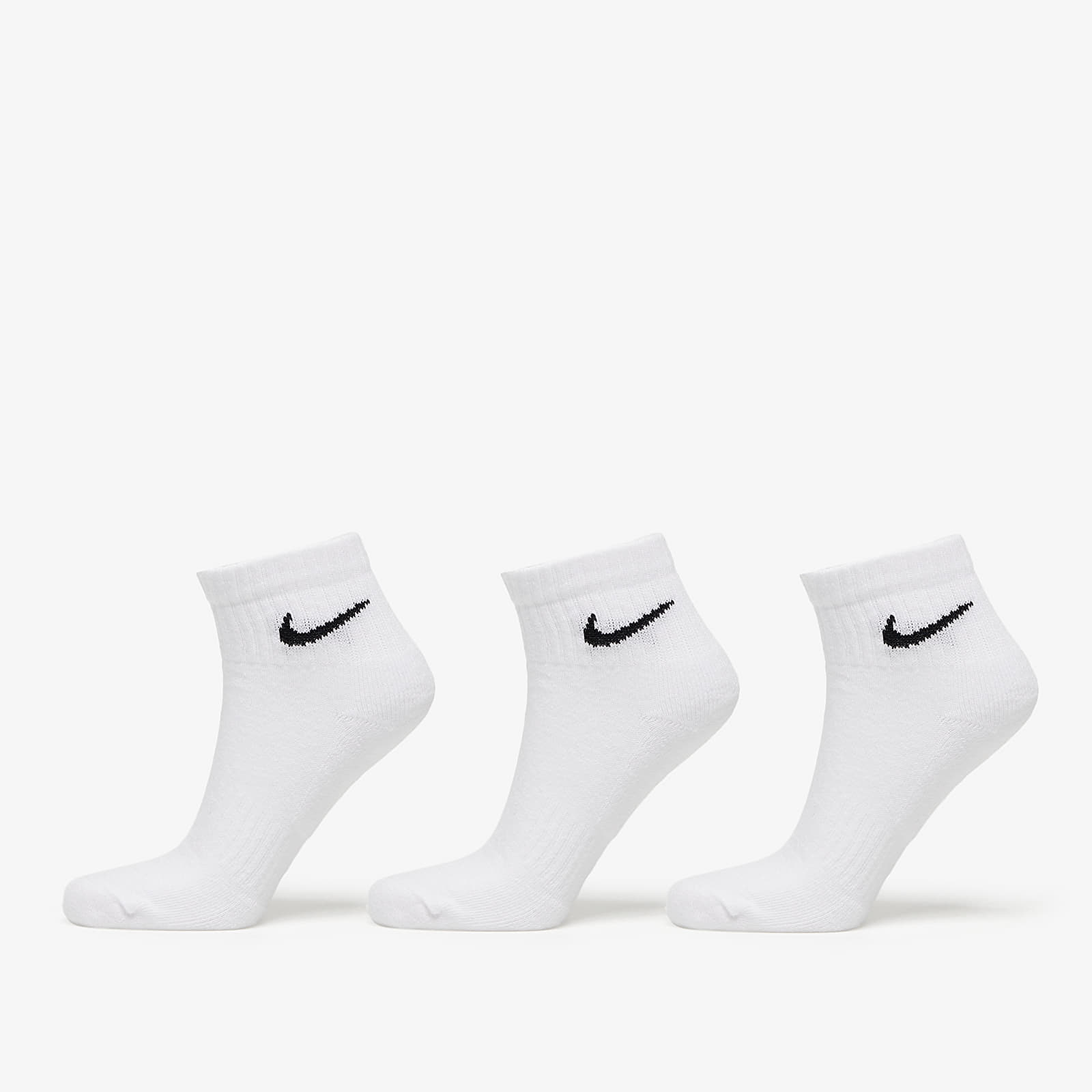 Ponožky Nike Everyday Cushioned Training Ankle Socks 3-Pack White/ Black