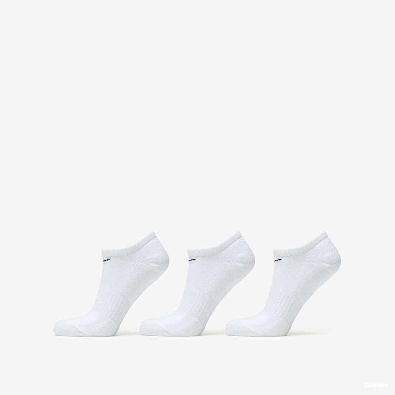 Nike Everyday Cushioned Training No-Show Socks 3-Pack White/ Black