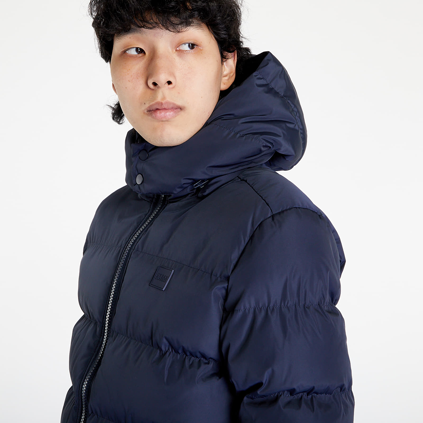 Bundy Urban Classics Hooded Puffer Jacket Navy