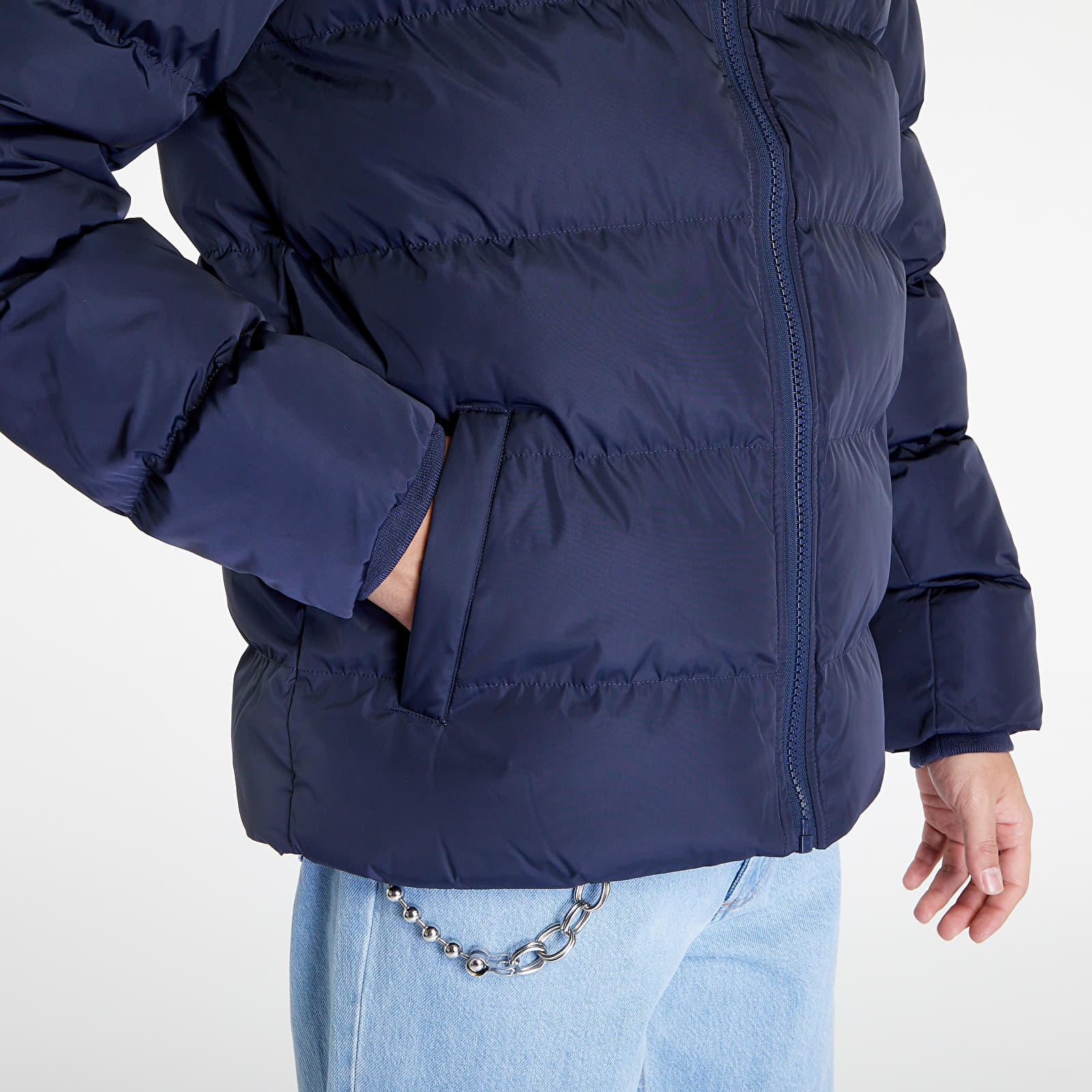 Bundy Urban Classics Hooded Puffer Jacket Navy