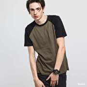 Urban Classics Raglan Contrast Tee Olive/ Green