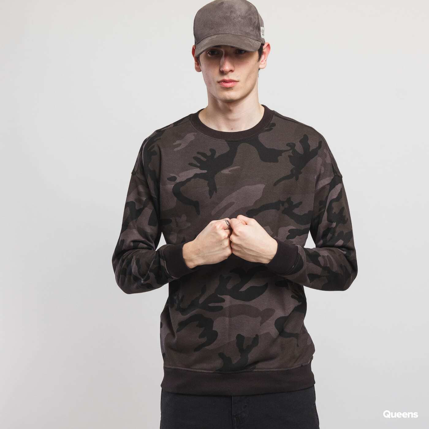 Sweatshirts Urban Classics Camo Crewneck Camo Dark Grey