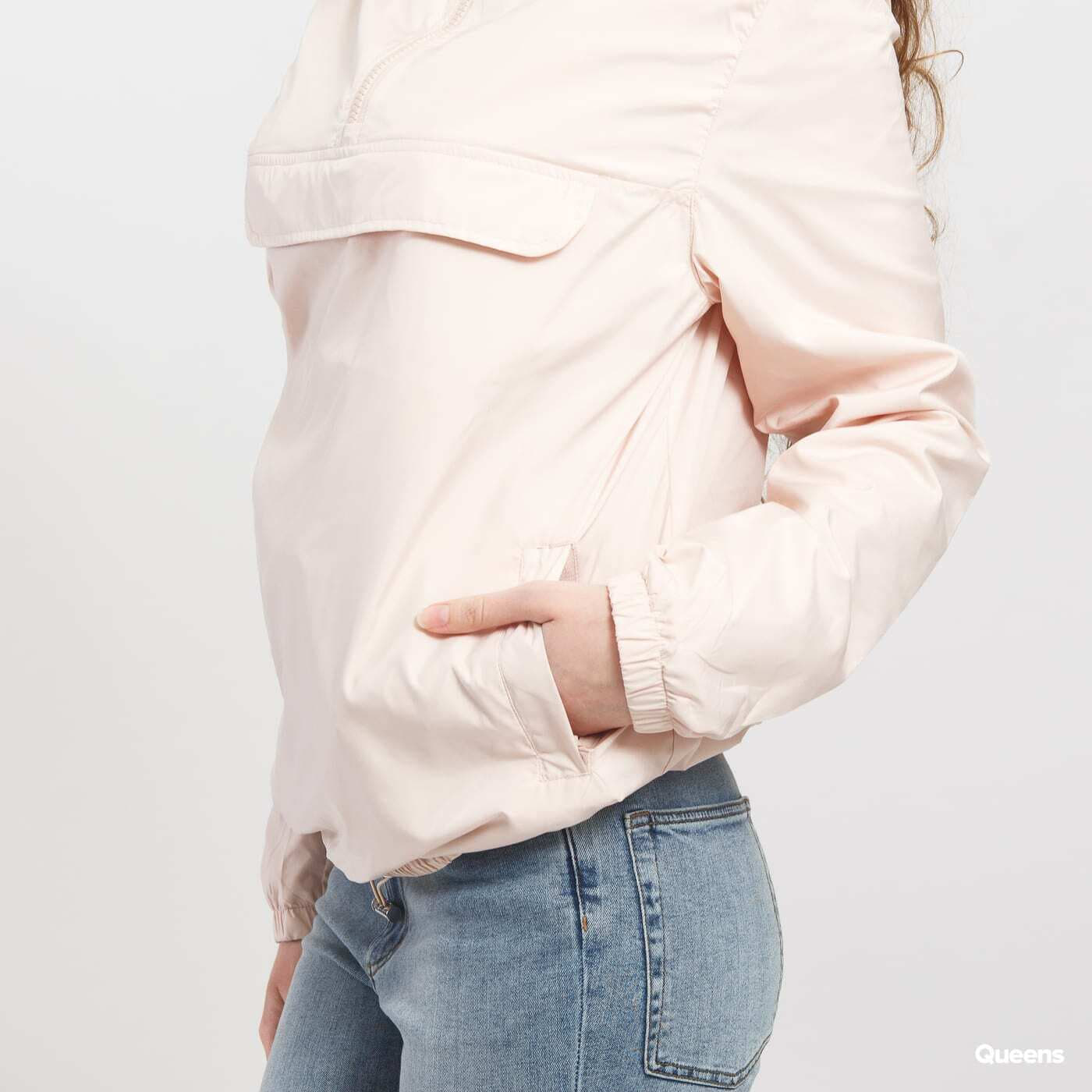 Windbreakers Urban Classics Ladies Basic Pull Over Jacket Light Pink