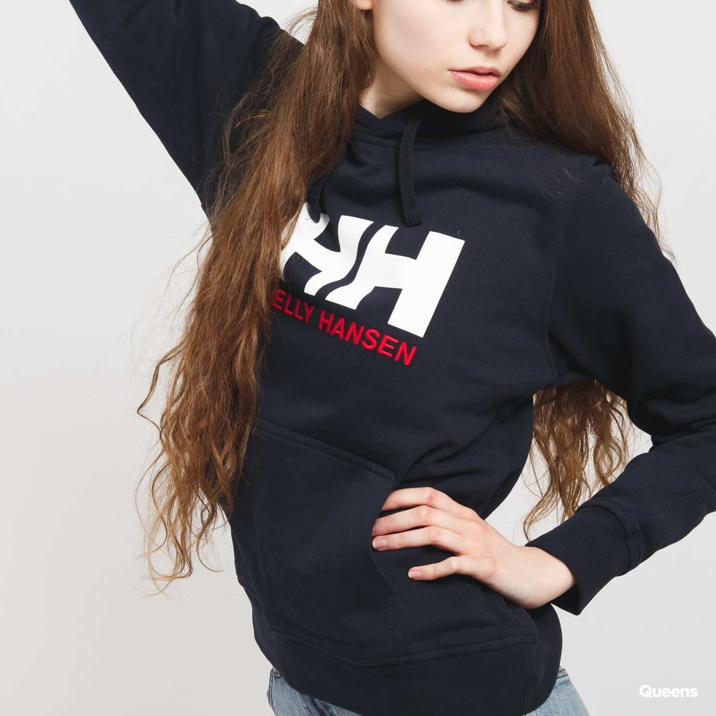 Mikiny Helly Hansen W HH Logo Hoodie Navy