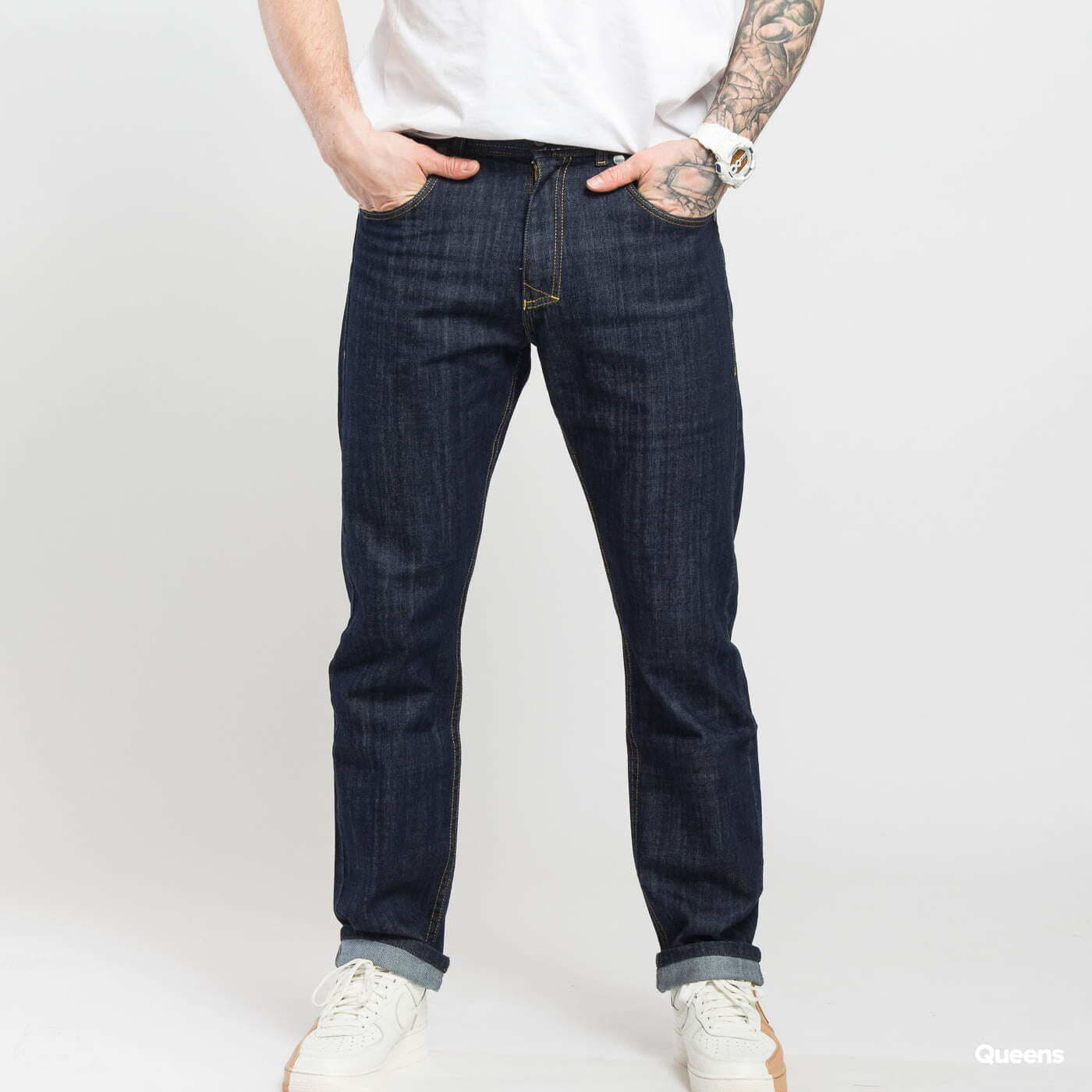 Blugi Mass DNM Base Regular Fit rinse