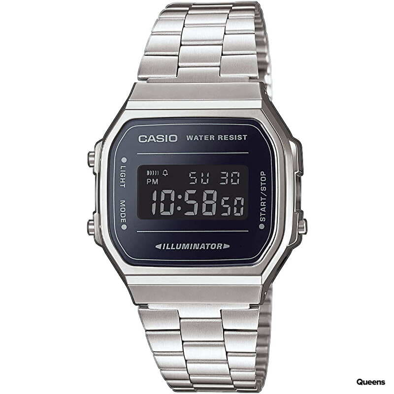 Watch Casio A 168WEM-1EF Silver/ Black