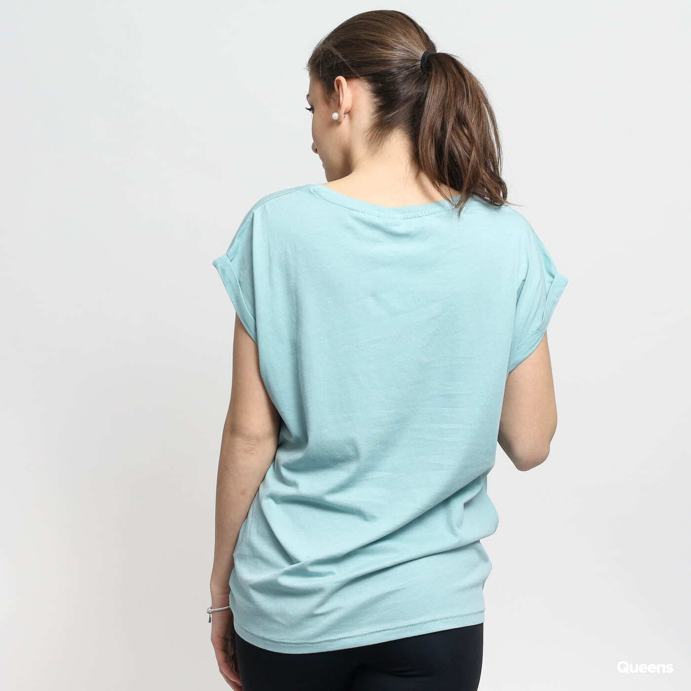 T-shirts Urban Classics Ladies Extended Shoulder Tee Tyrquoise
