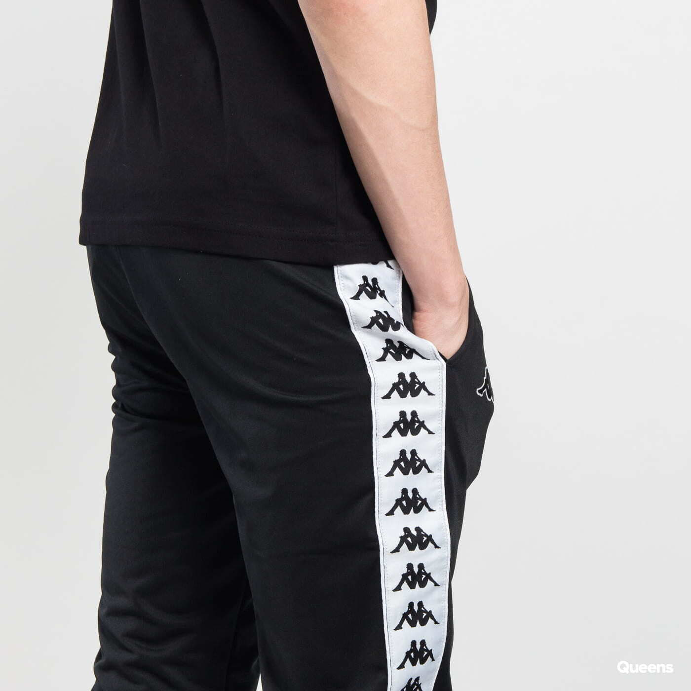 Black kappa sweatpants sale