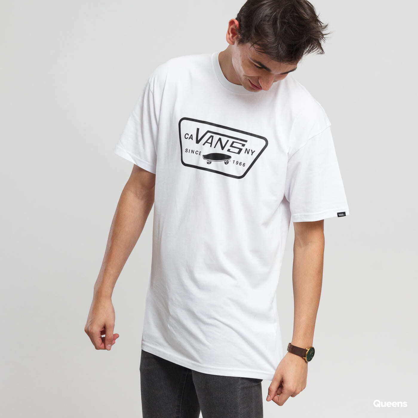 T-shirts Vans Full Patch White
