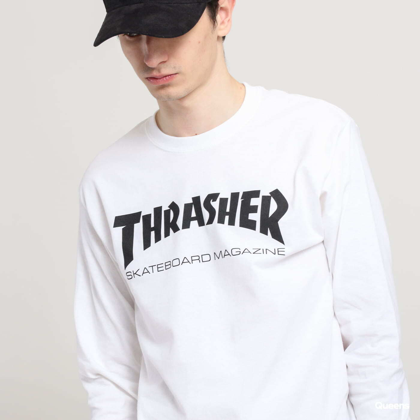 Tričká Thrasher Skate Mag LS Tee White