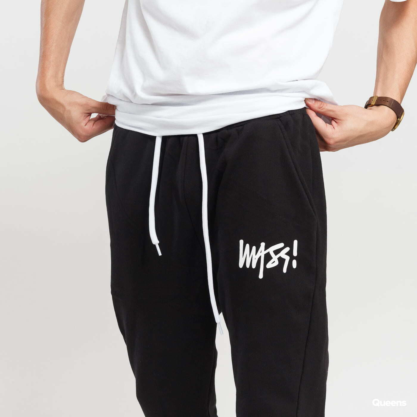 Jogginghosen Mass DNM Signature Sweatpants černé