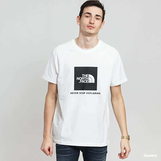 T-shirt The North Face M SS Rag Red Box Tee White