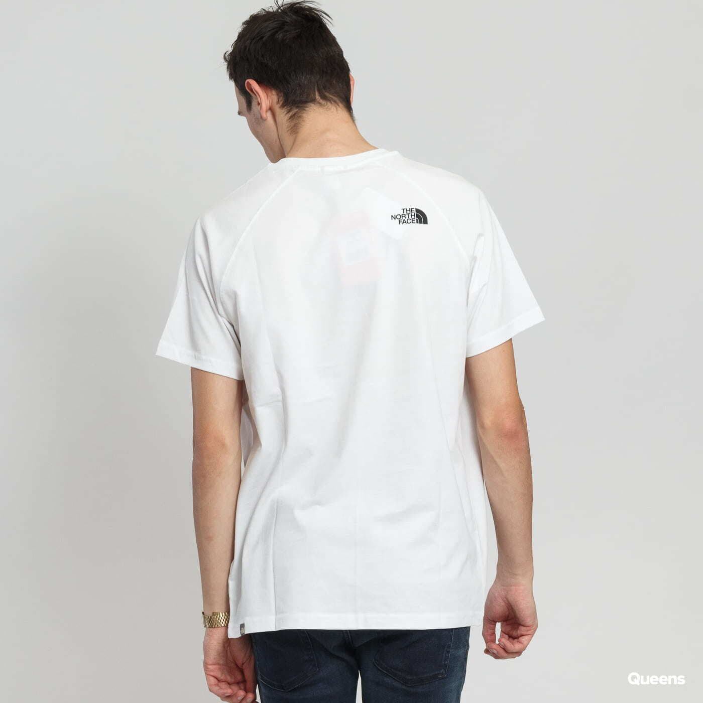 T-shirts The North Face M SS Rag Red Box Tee White