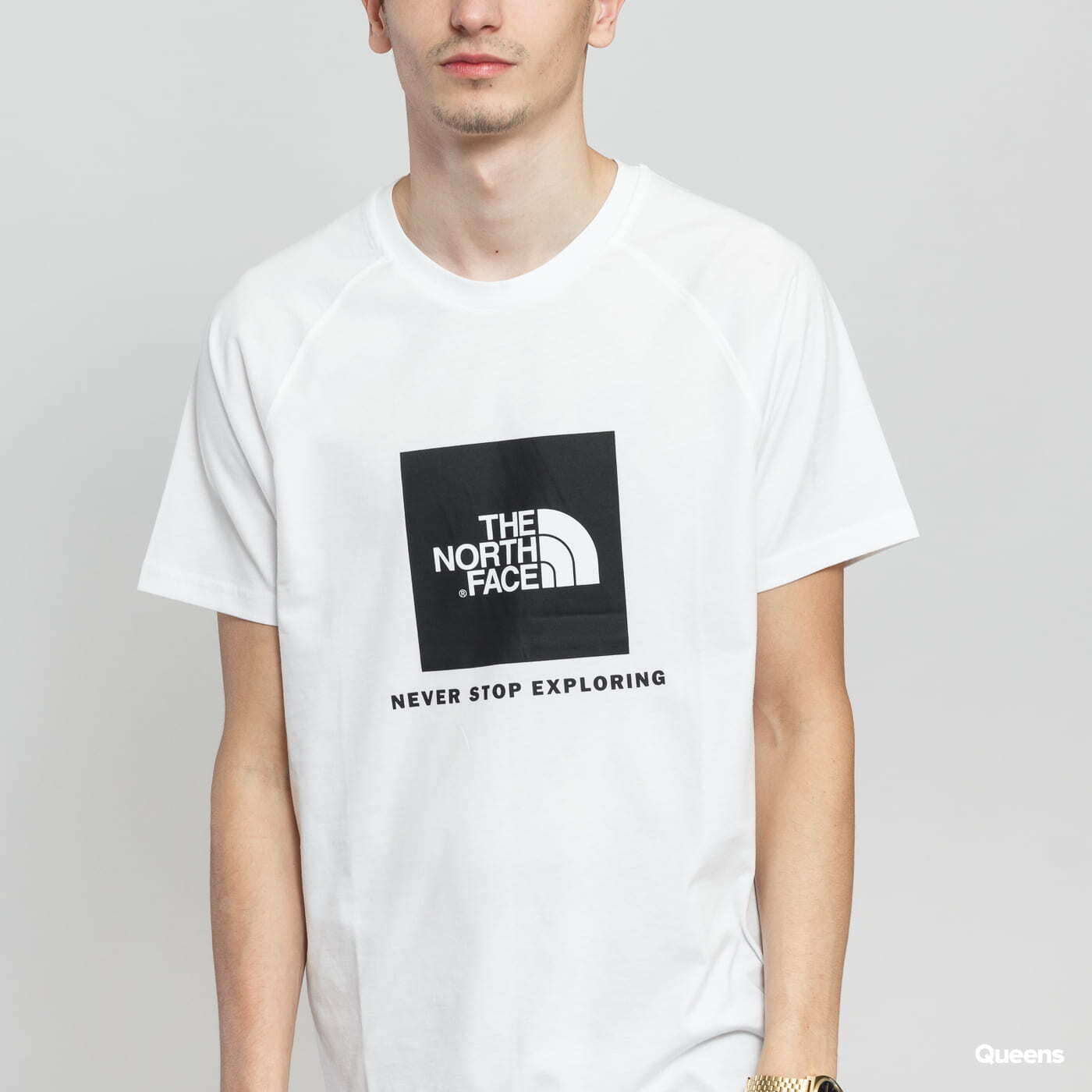 T-shirts The North Face M SS Rag Red Box Tee White