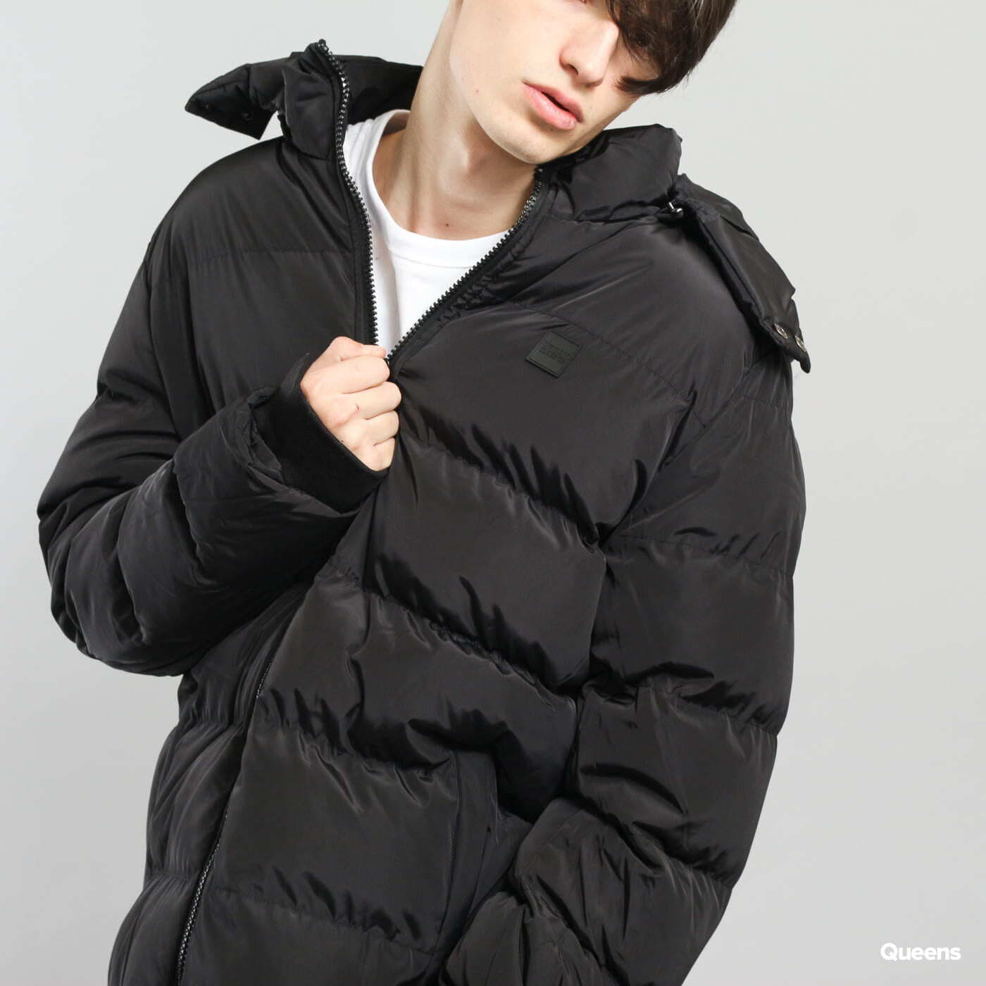 Urban classics hooded puffer jacket outlet