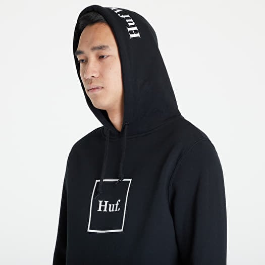 Huf black hoodie discount