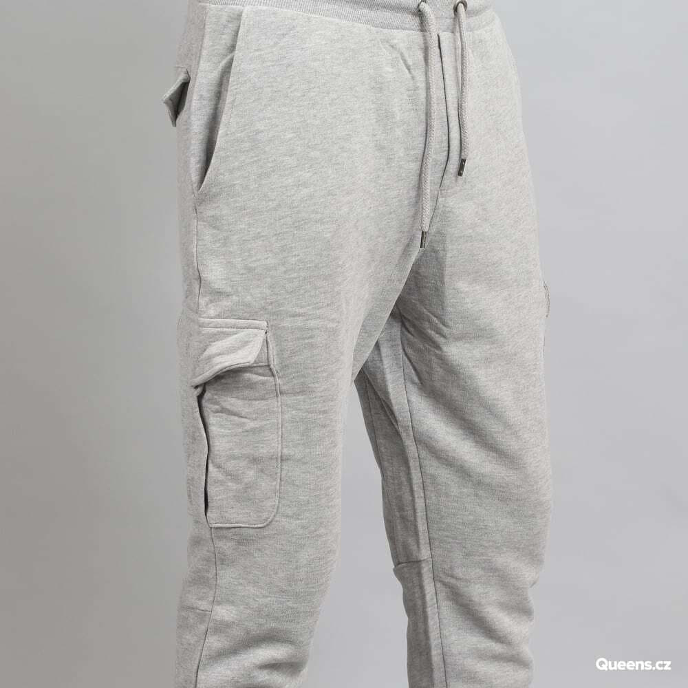 Tepláky Urban Classics Fitted Cargo Sweatpants Grey