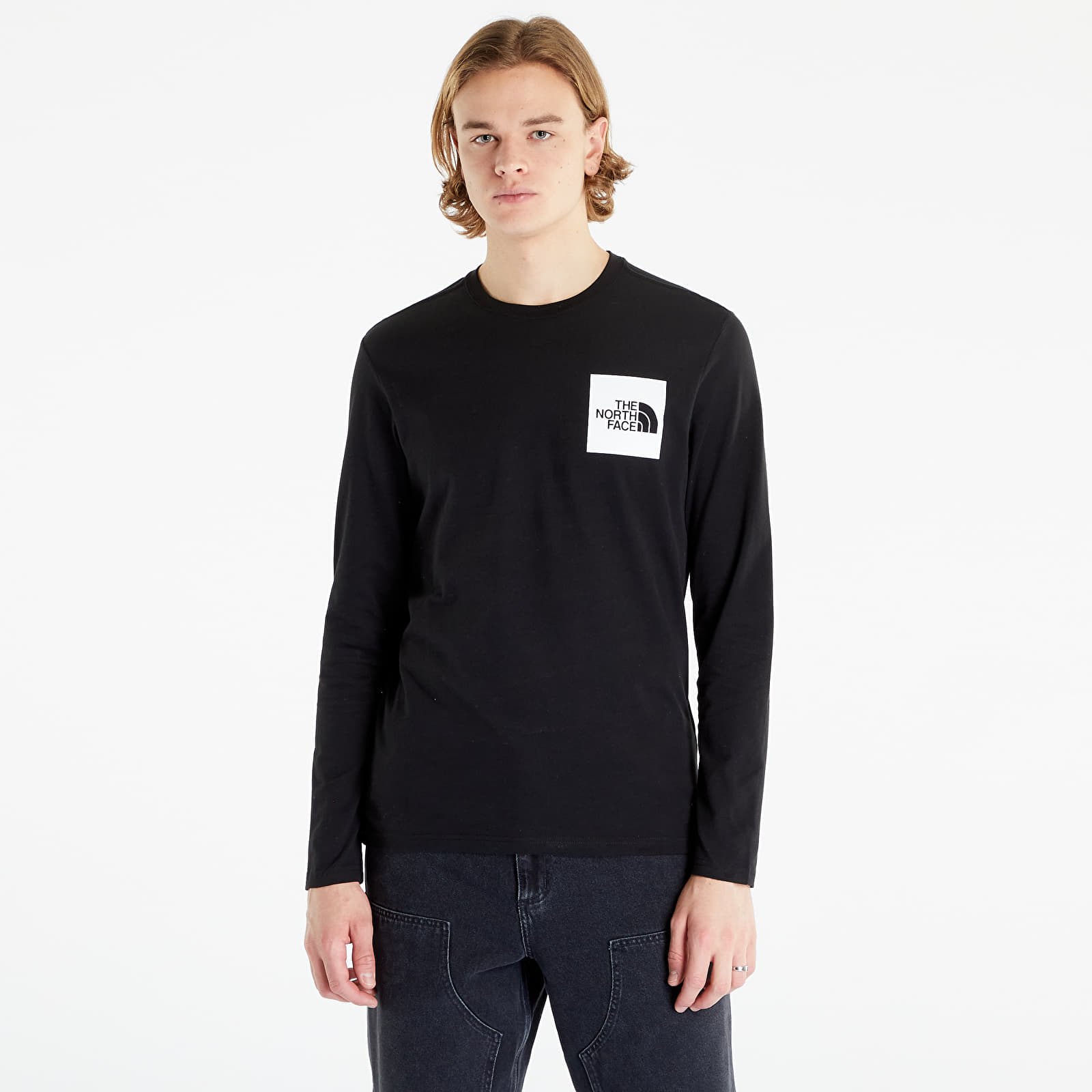 T-Shirts The North Face M L/S Fine Tee černé