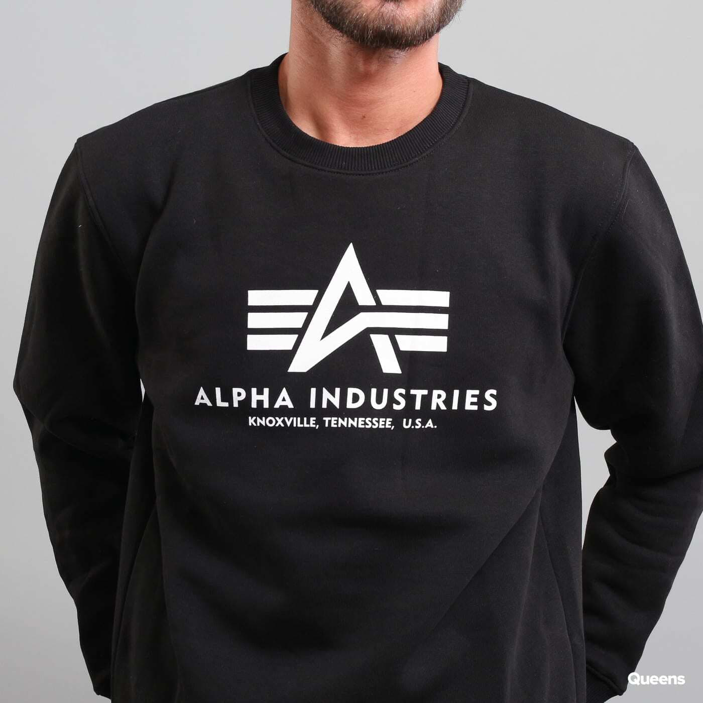 Hoodies and sweatshirts Alpha Industries Basic Sweater Black Queens