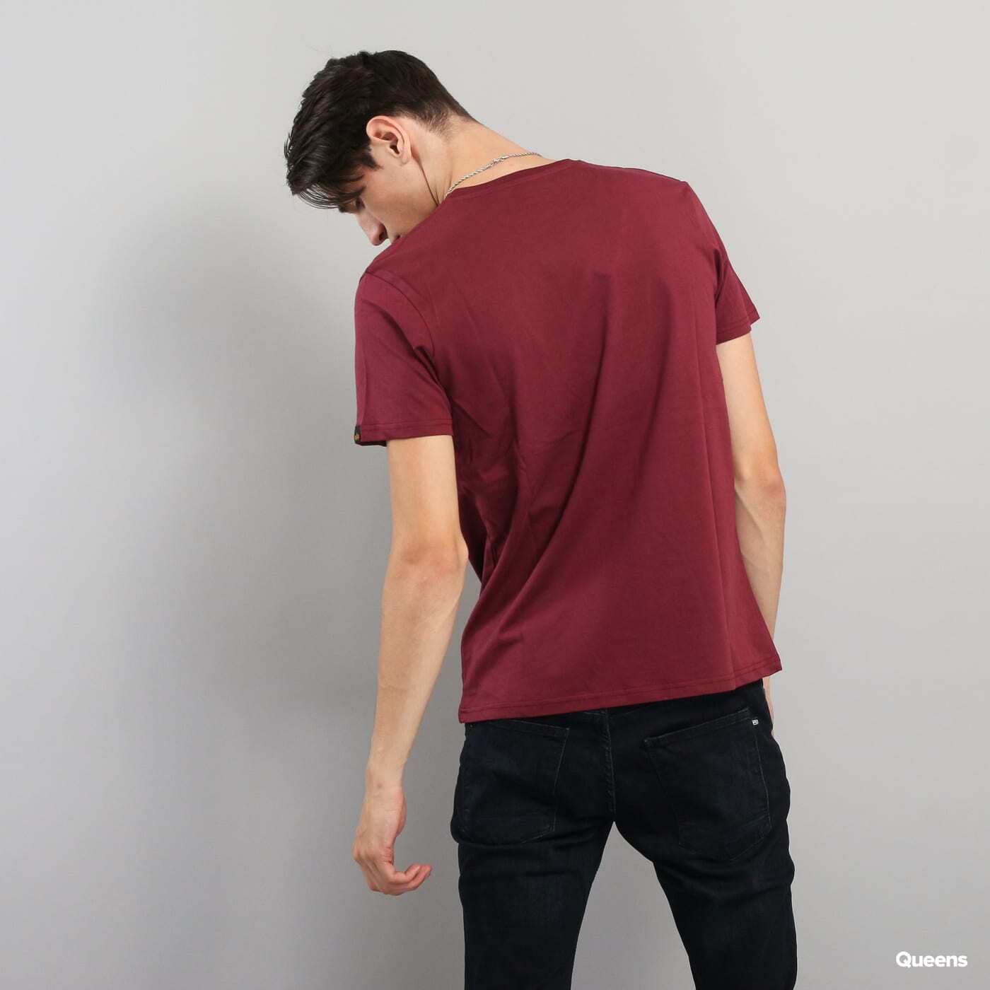 Tričká Alpha Industries Basic Tee Wine