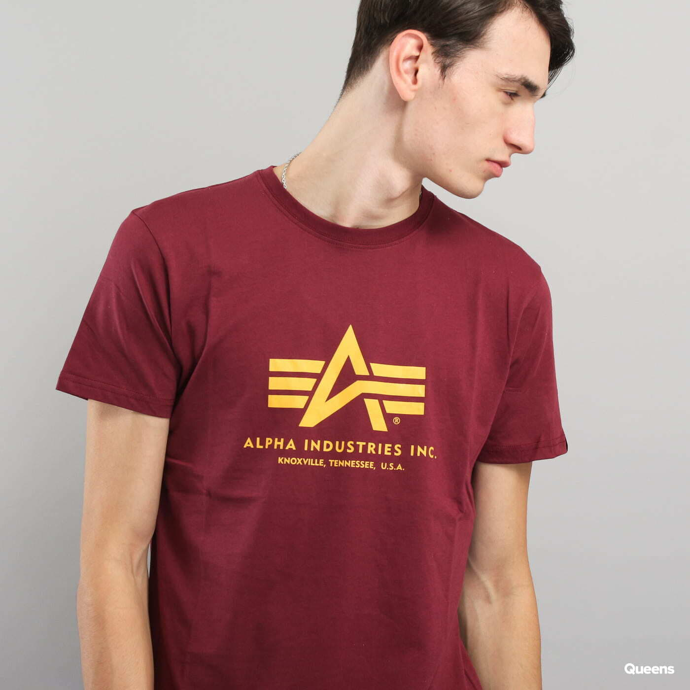 Tričká Alpha Industries Basic Tee Wine