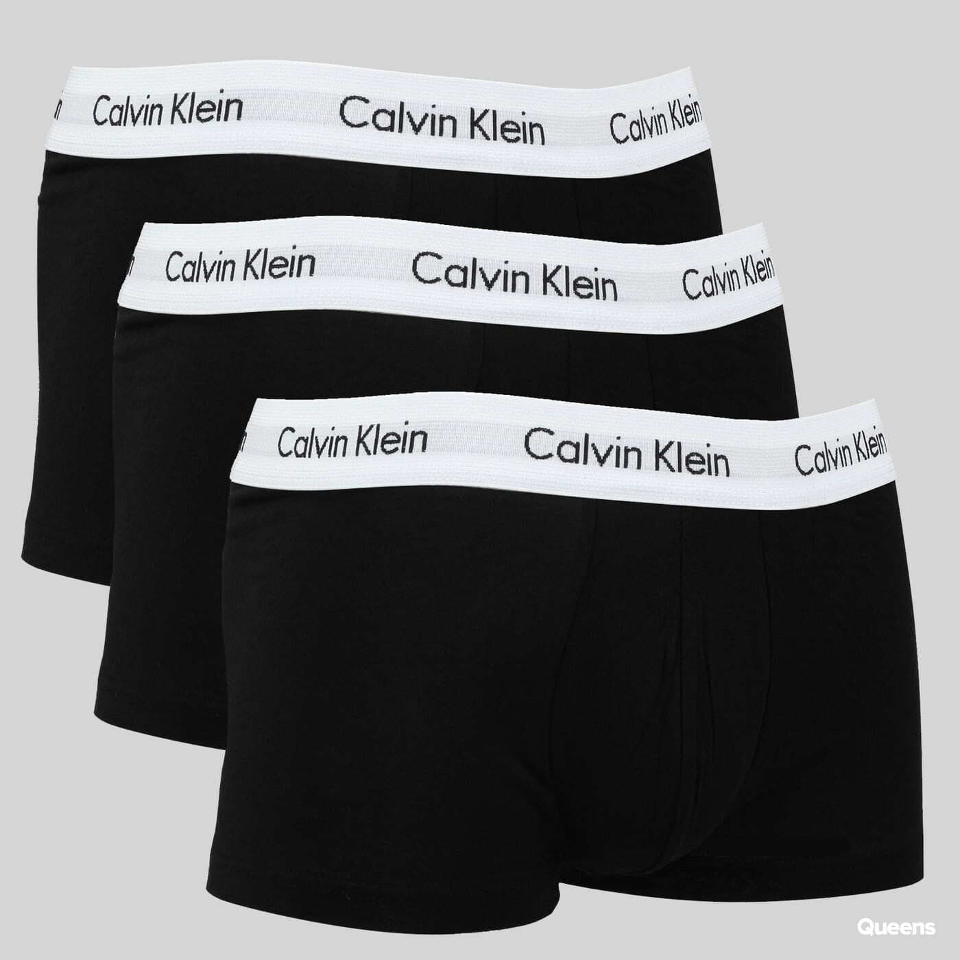 Boxerky Calvin Klein 3 Pack Low Rise Trunks C/O černé