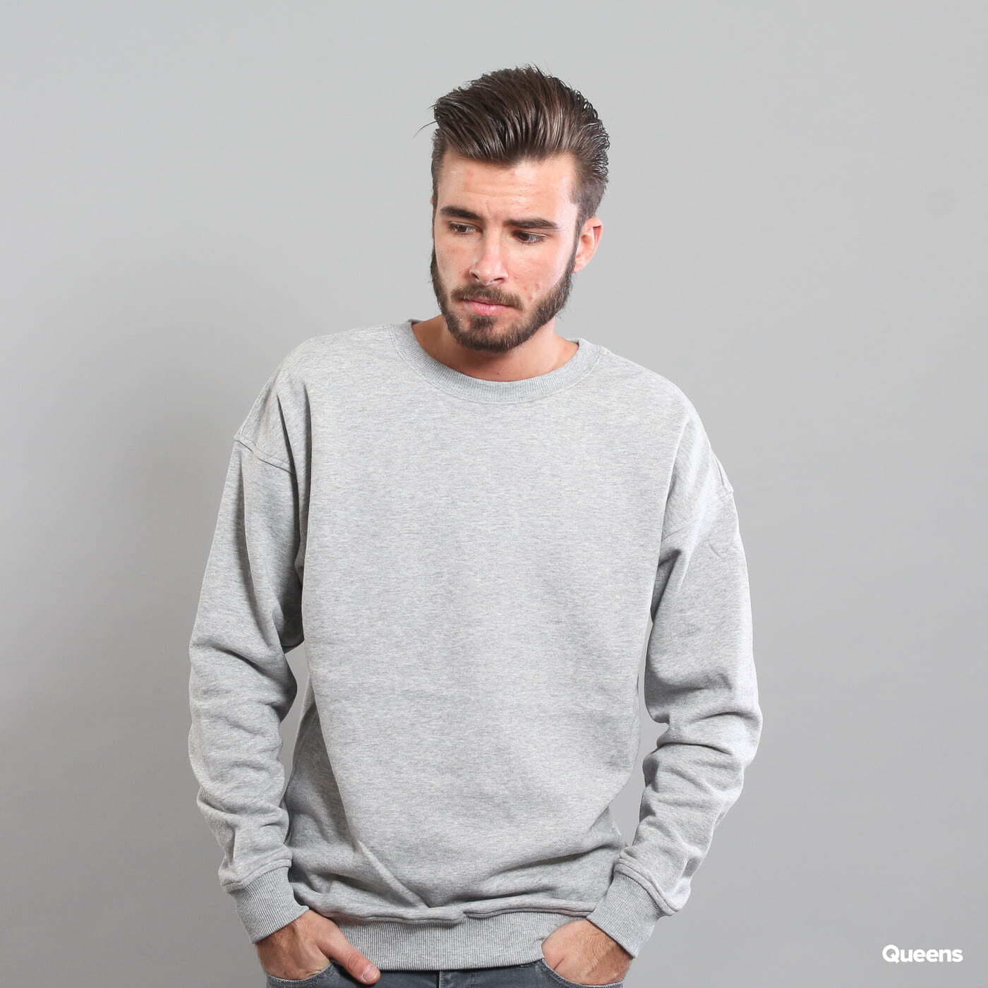 Sweatshirts Urban Classics Sweat Crewneck Melange Grey