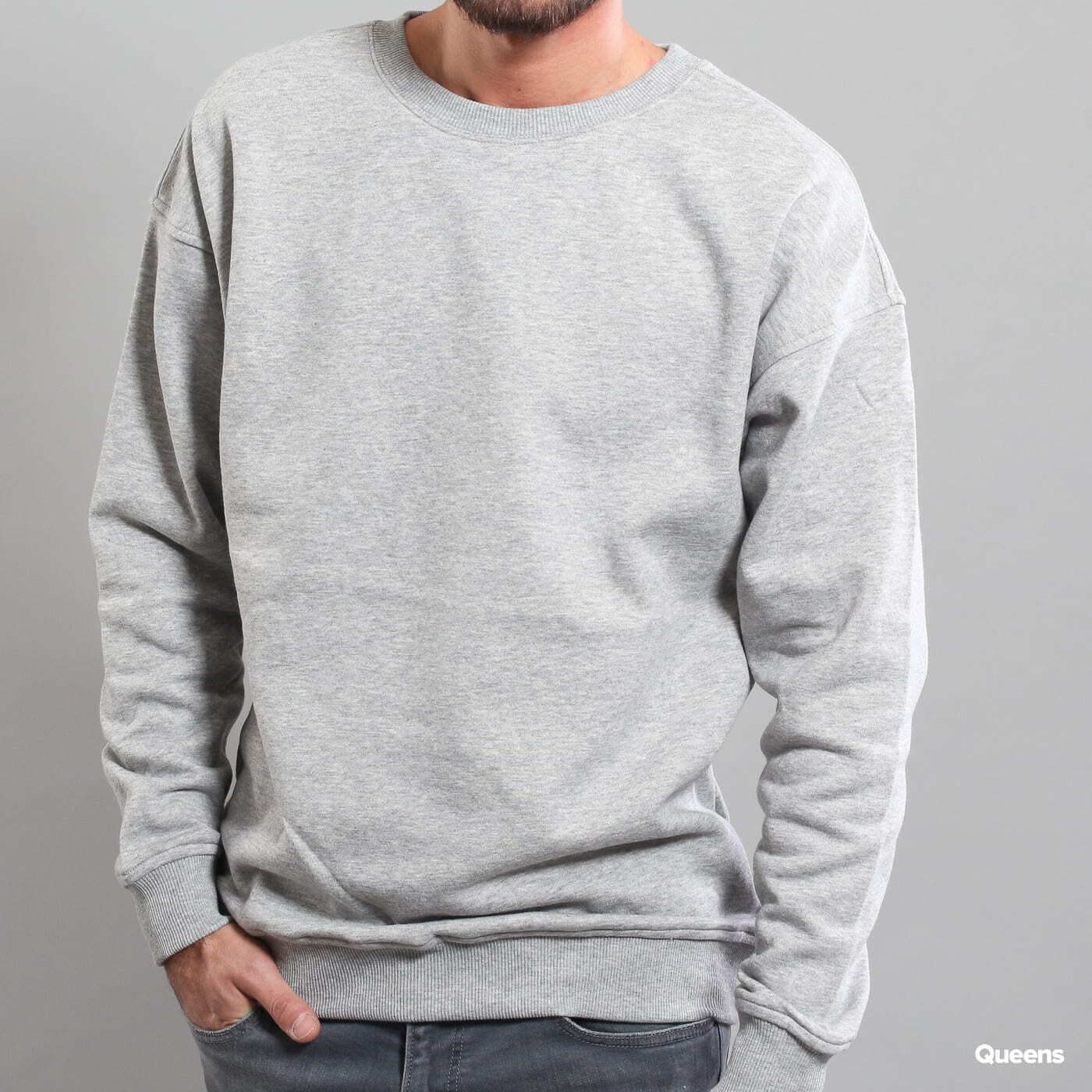 Sweatshirts Urban Classics Sweat Crewneck Melange Grey