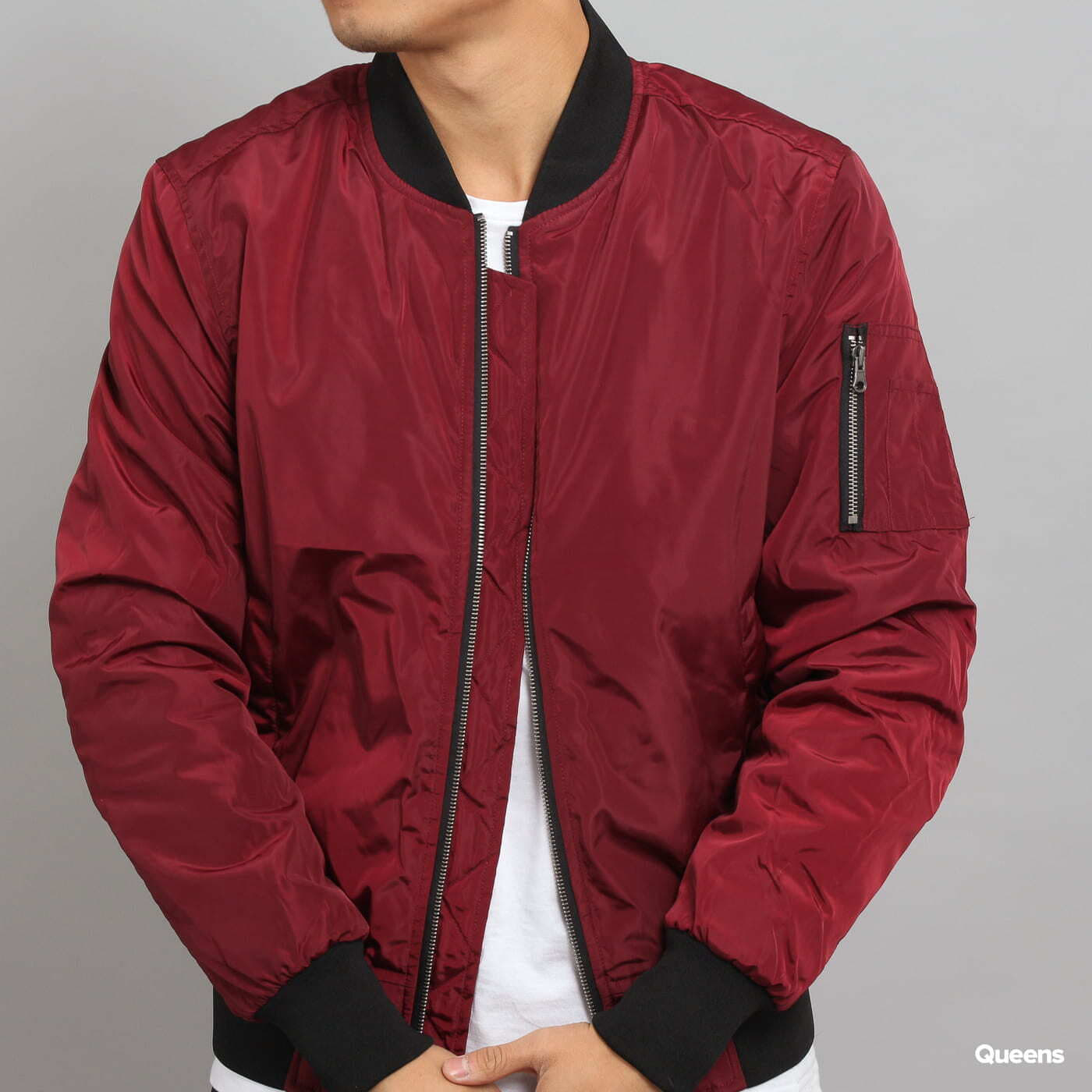 Jackets Urban Classics 2-Tone Bomber Jacket burgundy