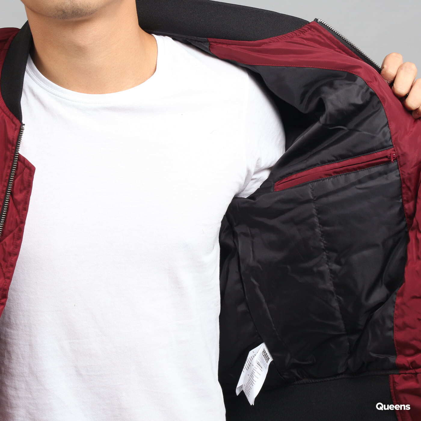 Jackets Urban Classics 2-Tone Bomber Jacket burgundy
