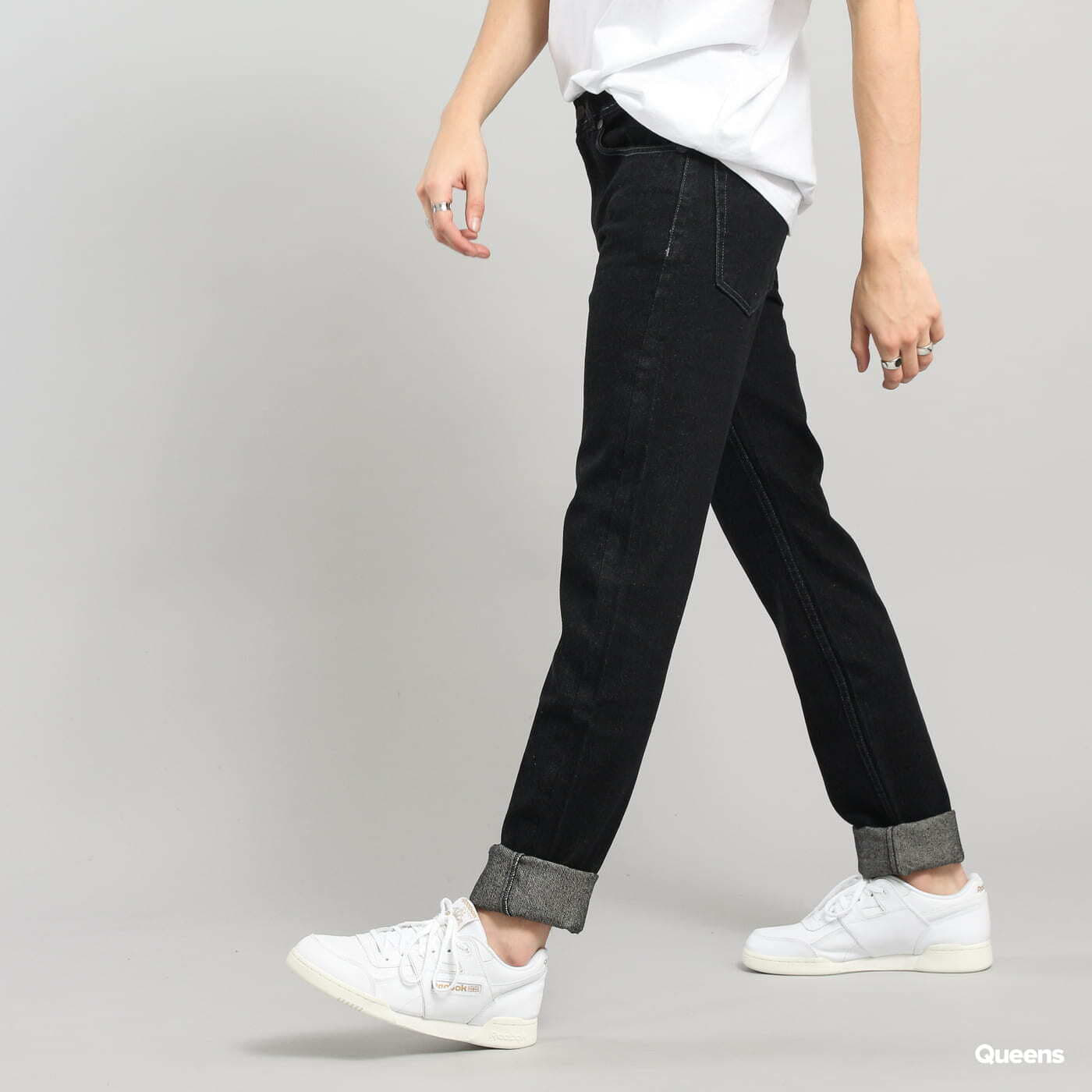 Jeans Mass DNM Signature Tapered Fit black rinse