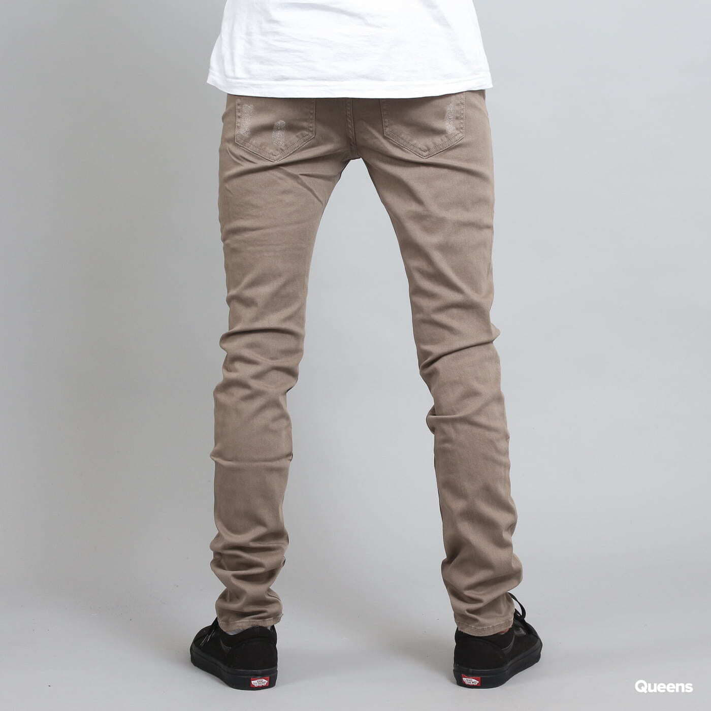Džíny Sixth June Destroyed Jeans Sand