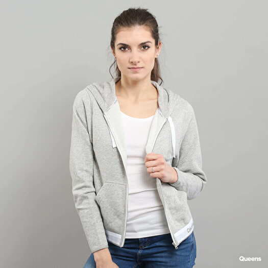 Hoodies and sweatshirts Calvin Klein Top Hoodie Full Zip C O Grey Queens