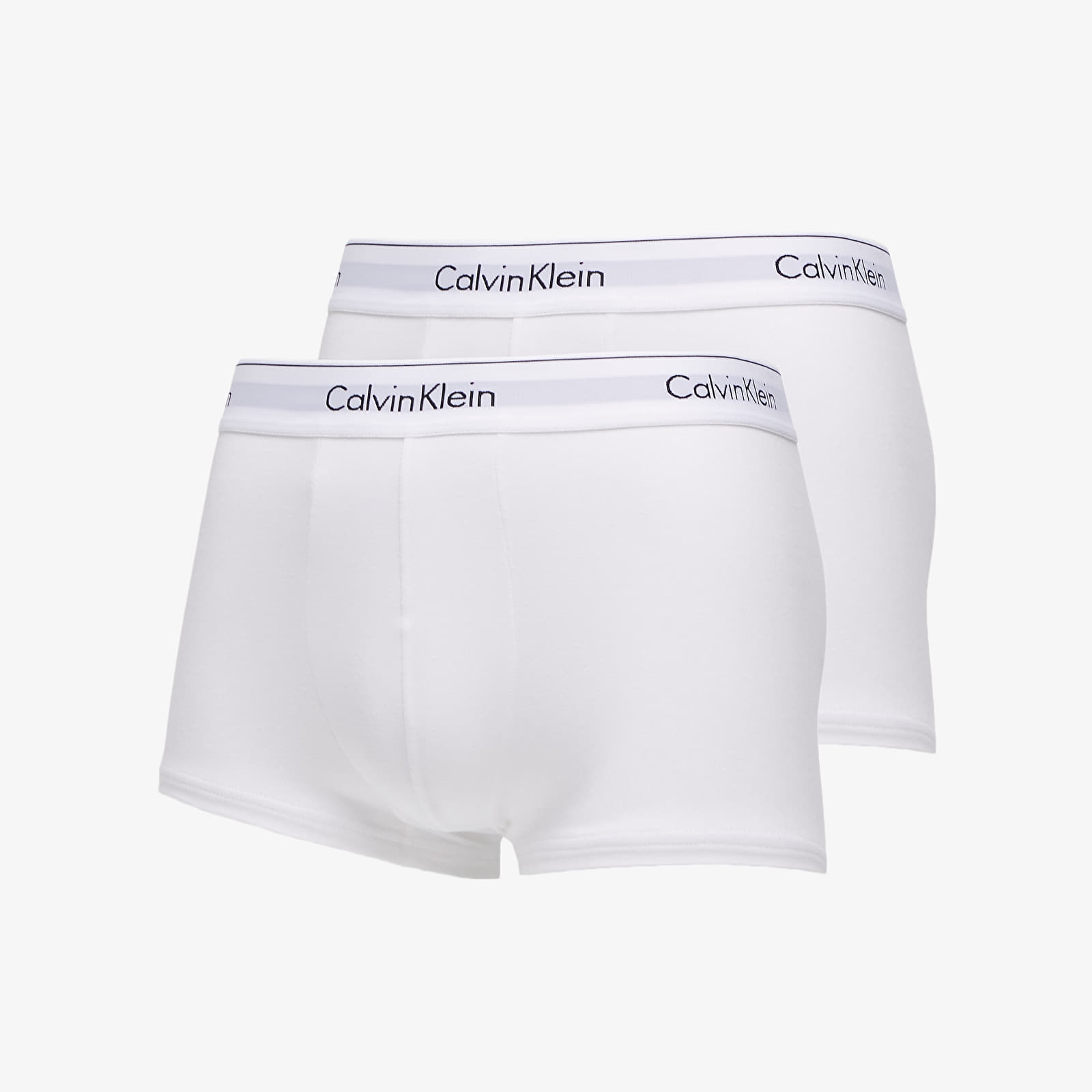 Boxeri Calvin Klein 2 Pack Trunks Modern Cotton Stretch White