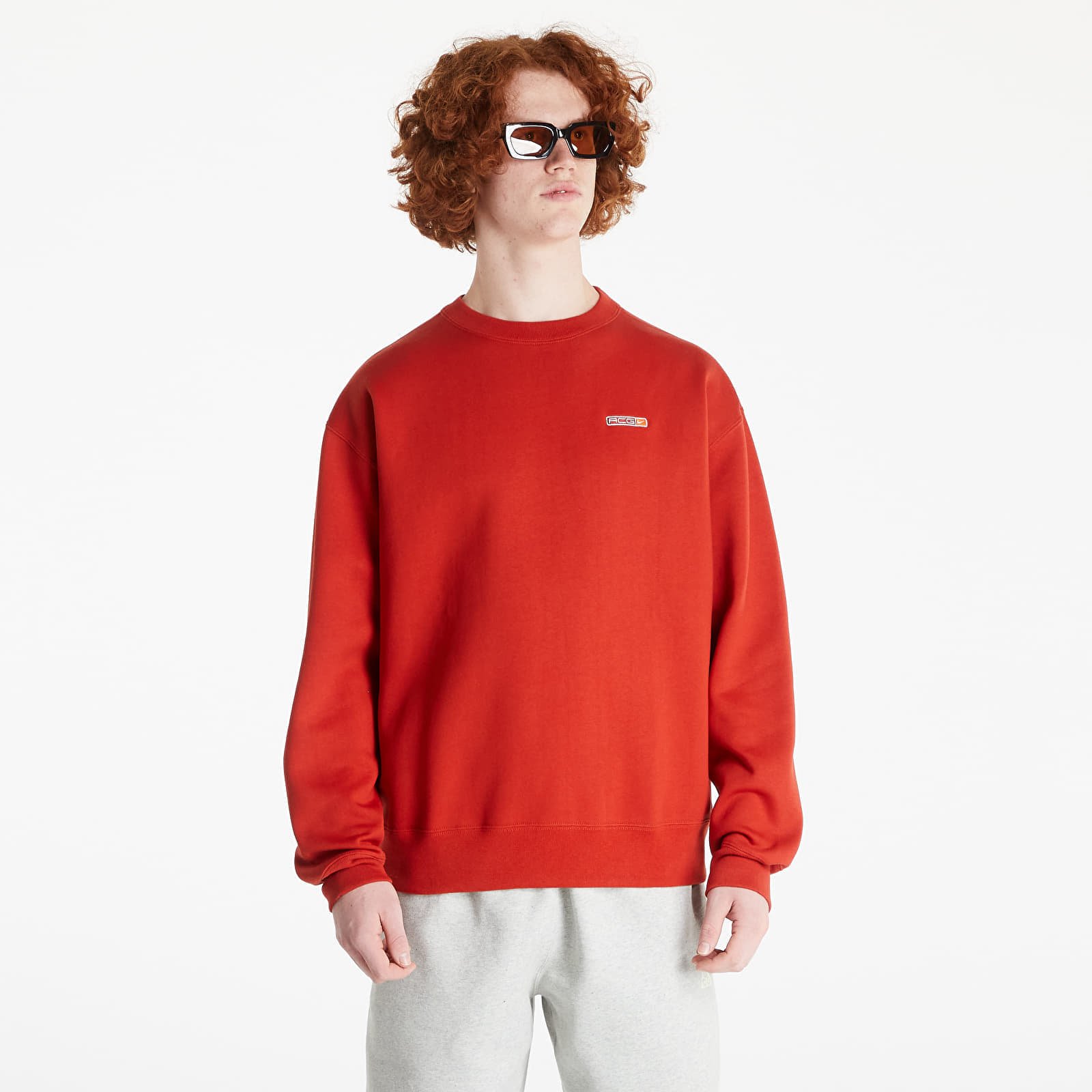 Sweatshirts und Pullover Nike U ACG Therma-Fit Crew Fleece Pill Cinnabar/ Black/ Summit White