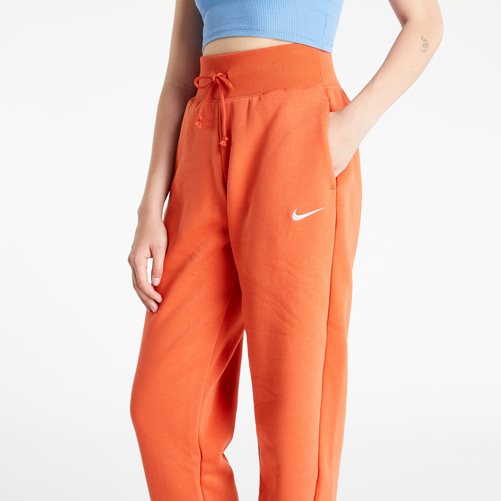 Sweatbroeken Nike Sportswear Phoenix Fleece Women s High Waisted Oversized Sweatpants Mantra Orange Sail Queens