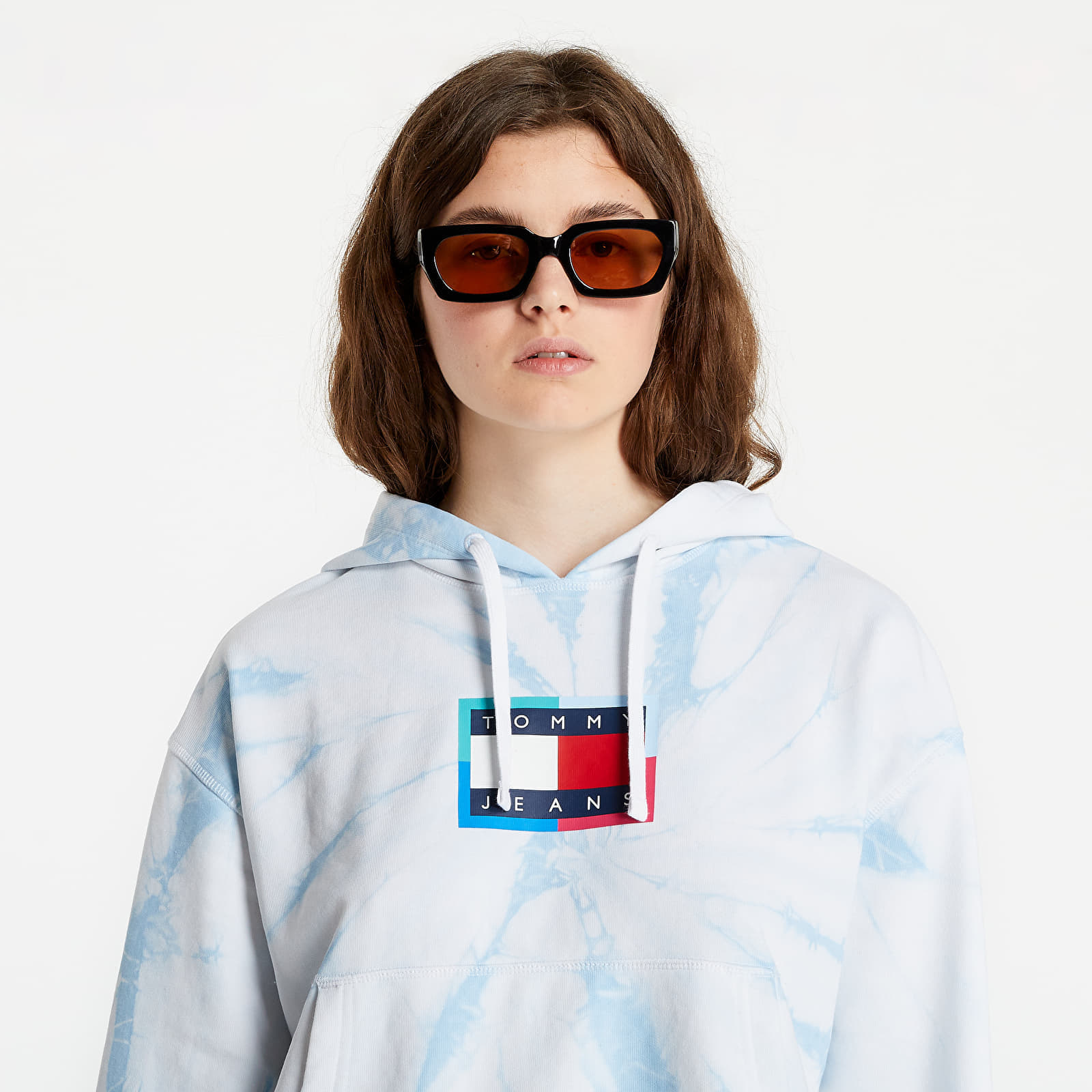 Hoodies and sweatshirts TOMMY JEANS Boxy Tie-Dye Flag Hoodie Tie Dye Print