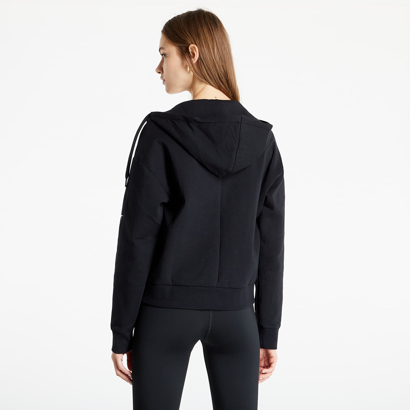 Women's Clothing Reebok TS Dreamblend Cotton Fz Hoodie Black