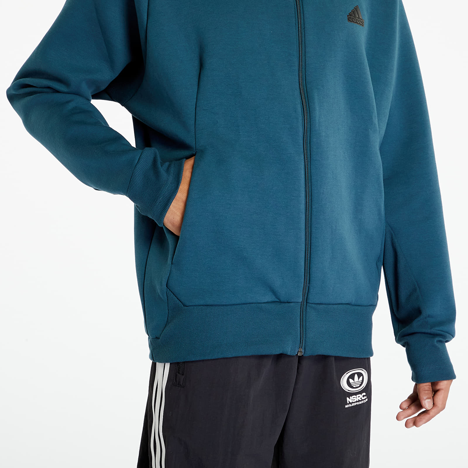 Hoodies and sweatshirts adidas Men´s Z.N.E. Premium Full-Zip Hooded Track Jacket Arctic Night