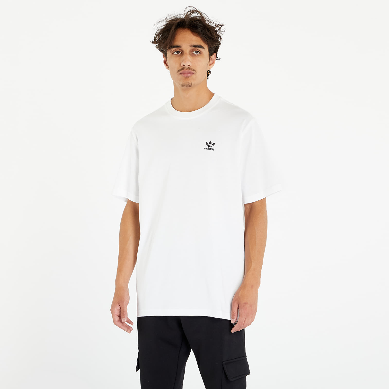 adidas Originals Adicolor Classics Back+Front Trefoil Boxy Tee White/ Black