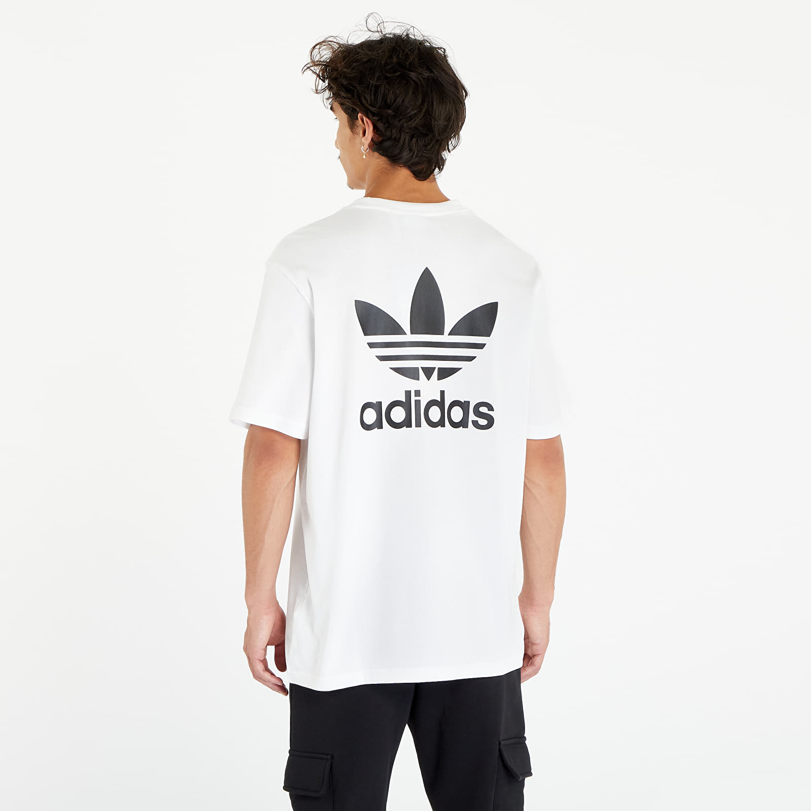 Adidas originals boxy t-shirt with vintage 2024 logo in white