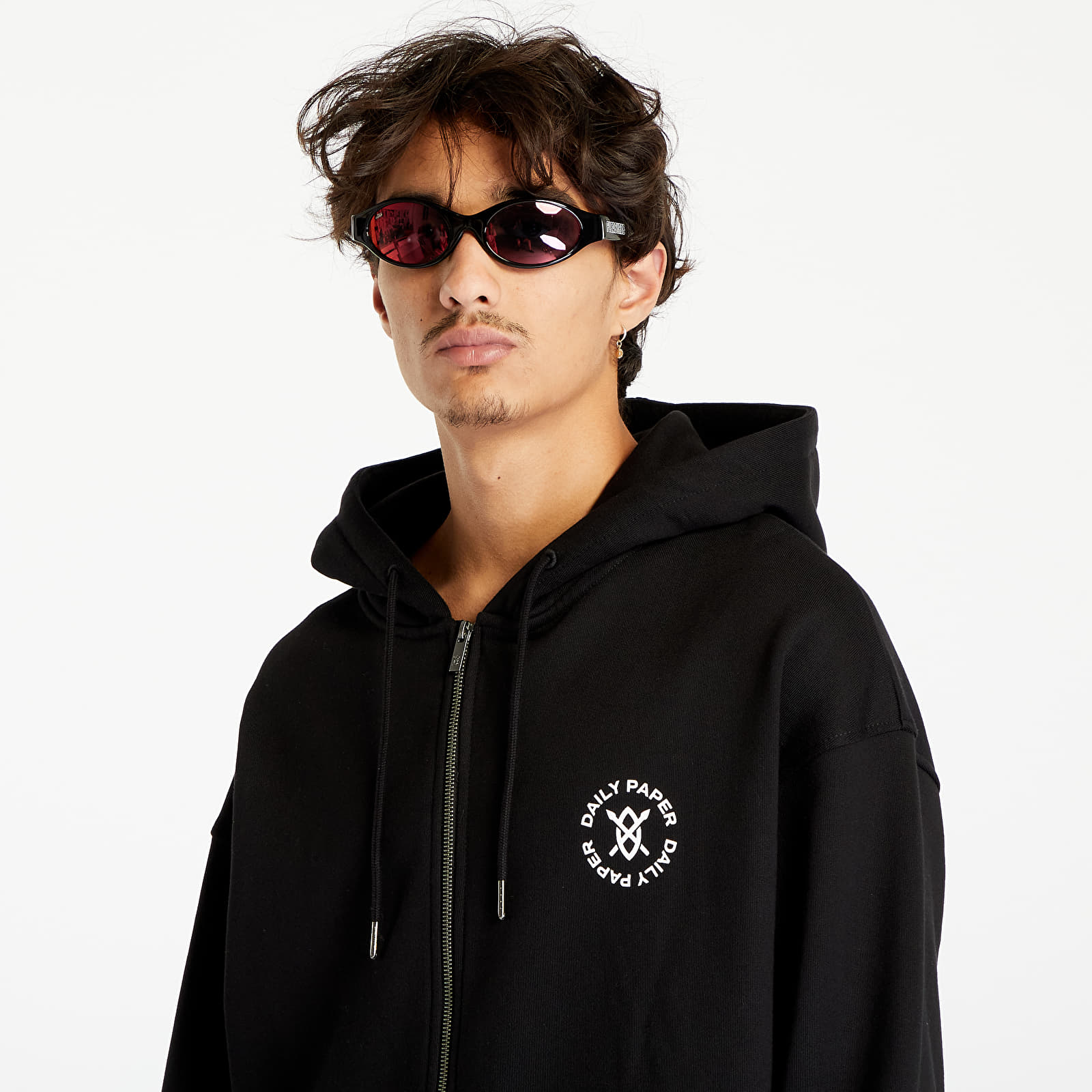 Sweaters Daily Paper Ezar Zip Hoodie Black