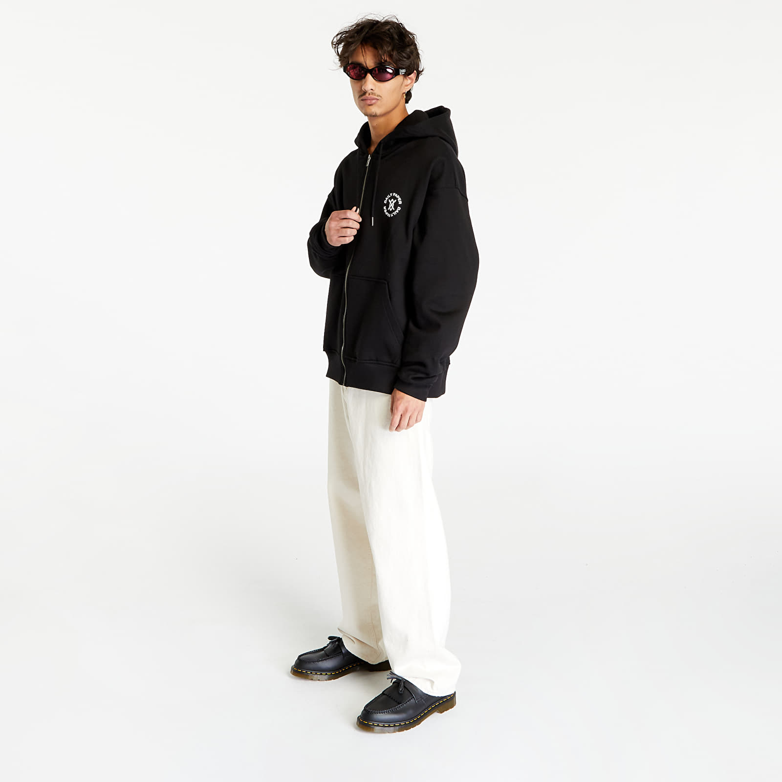 Sweaters Daily Paper Ezar Zip Hoodie Black