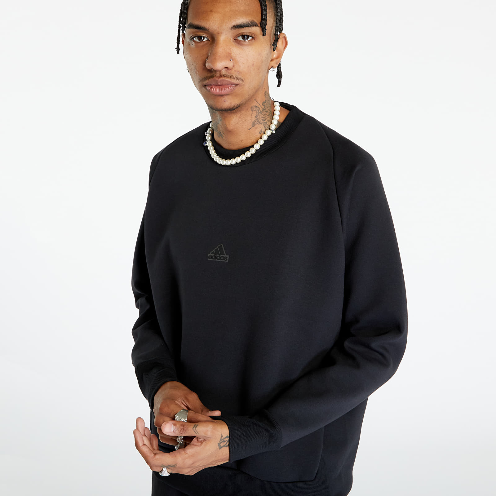 Hoodies and sweatshirts adidas Z.N.E. Premium Sweatshirt Black Queens