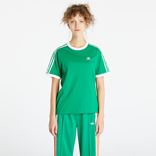 T shirts adidas Originals Classics 3 Stripes Tee Green Queens