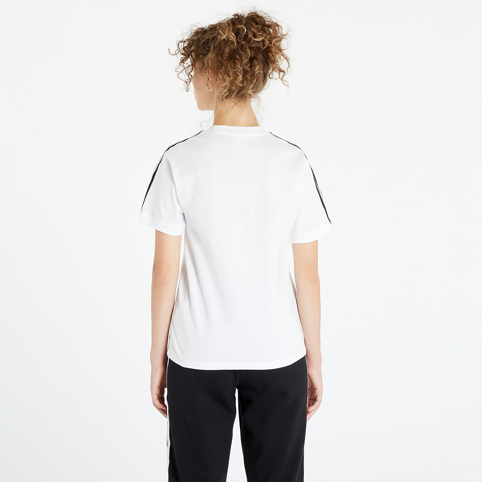 T-Shirts adidas Originals Adicolor Classics 3 Stripes Tee White