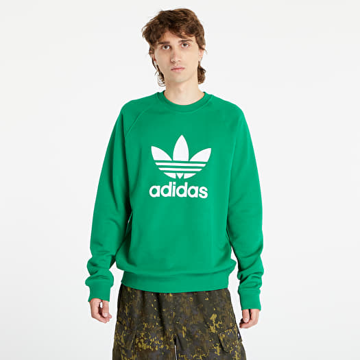 Hoodies and sweatshirts adidas Adicolor Classics Trefoil Crewneck  Sweatshirt Green | Queens